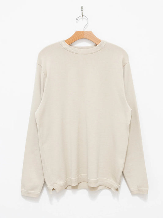 Knit Cotton Sweater - Beige