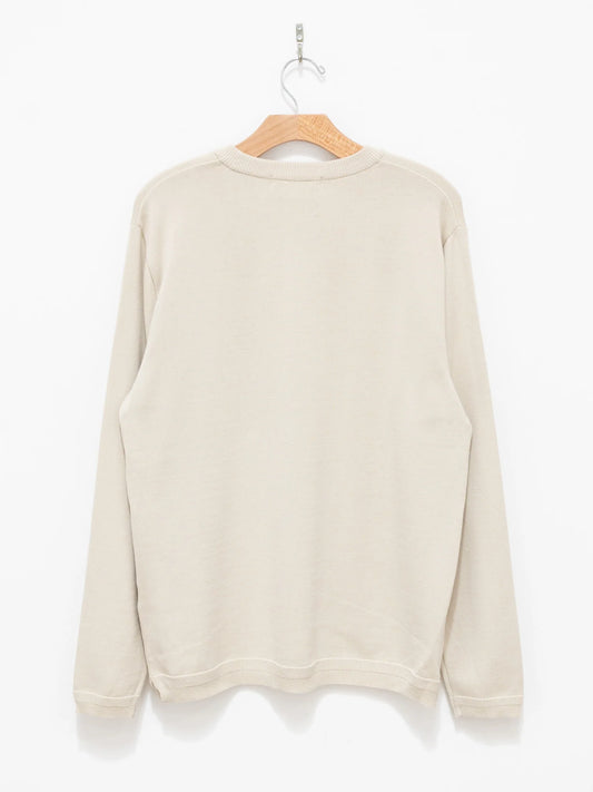 Knit Cotton Sweater - Beige