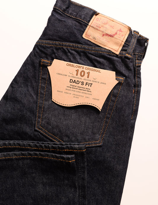 101 Dad Fit Denim Jeans - One Wash