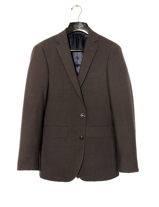BKT50 Tailored Jacket in Heathered Plainweave - Charred Ember