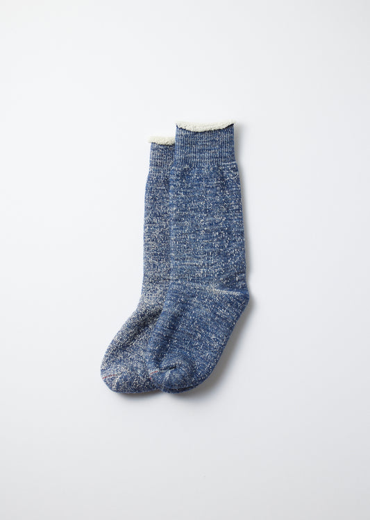 Double Face Crew Socks - Deep Ocean