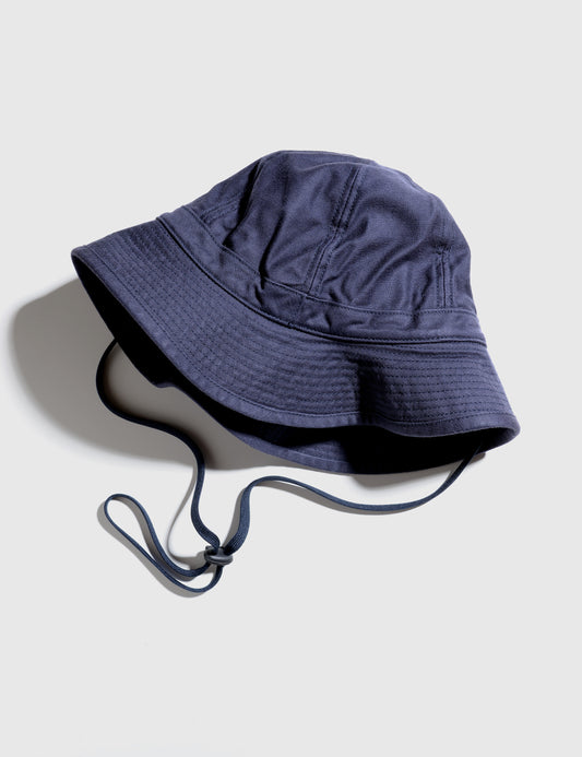 Bucket Hat with Removable Strap - Navy