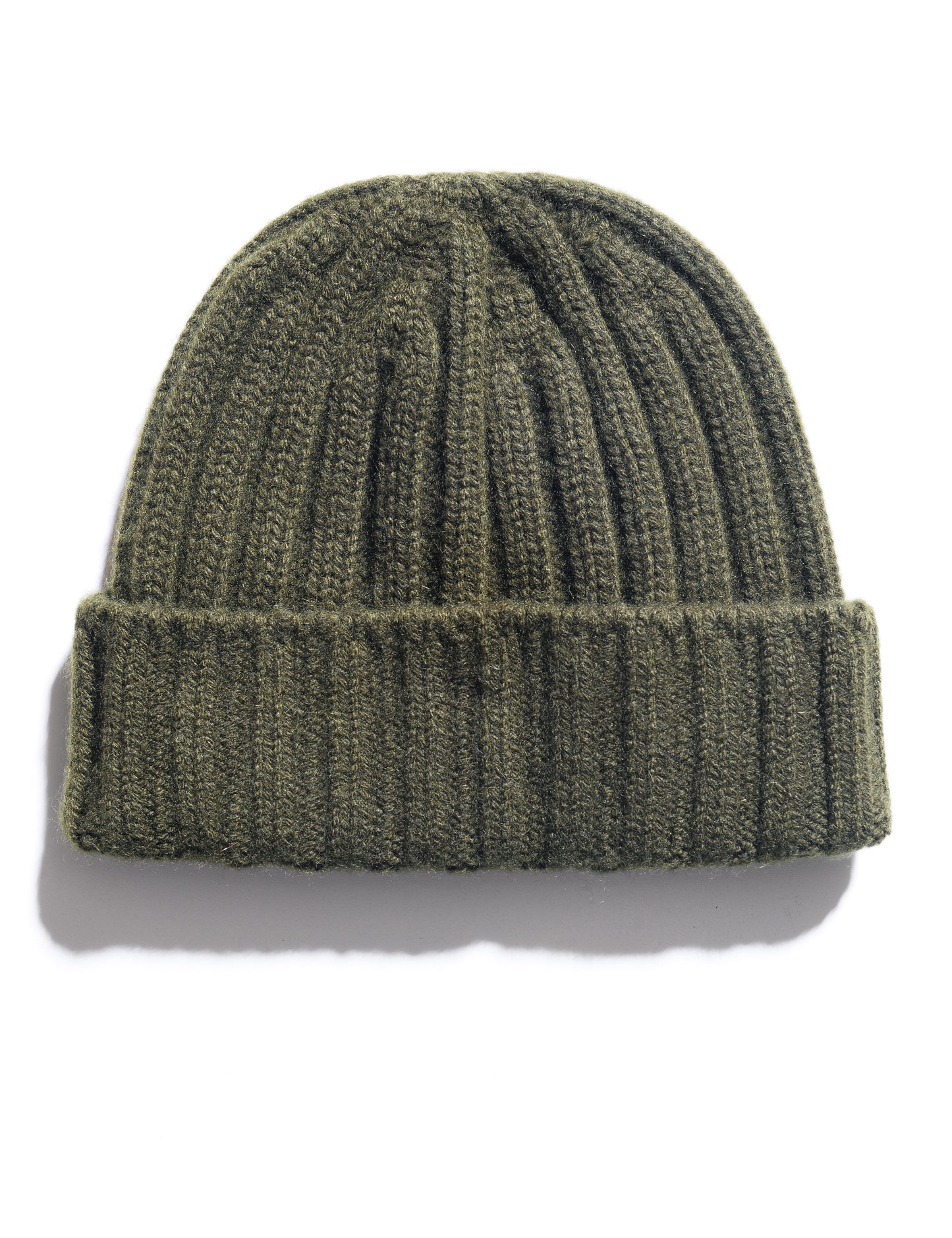 FINAL SALE: Cashmere Beanie - Olive – Brooklyn Tailors