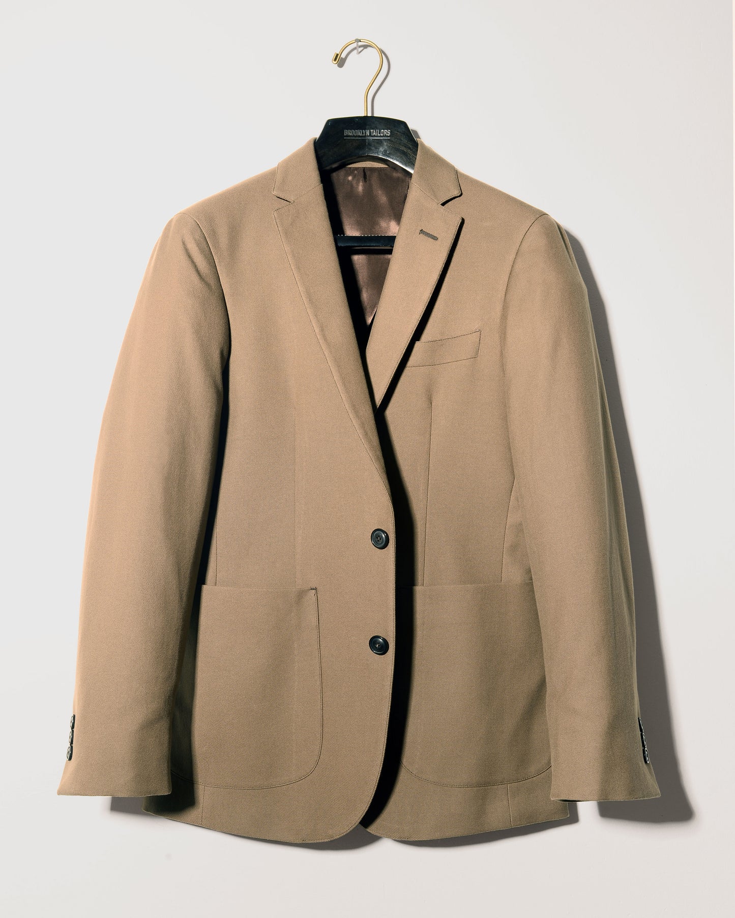 BKT35 Unstructured Jacket in Italian Cotton Twill - Bark