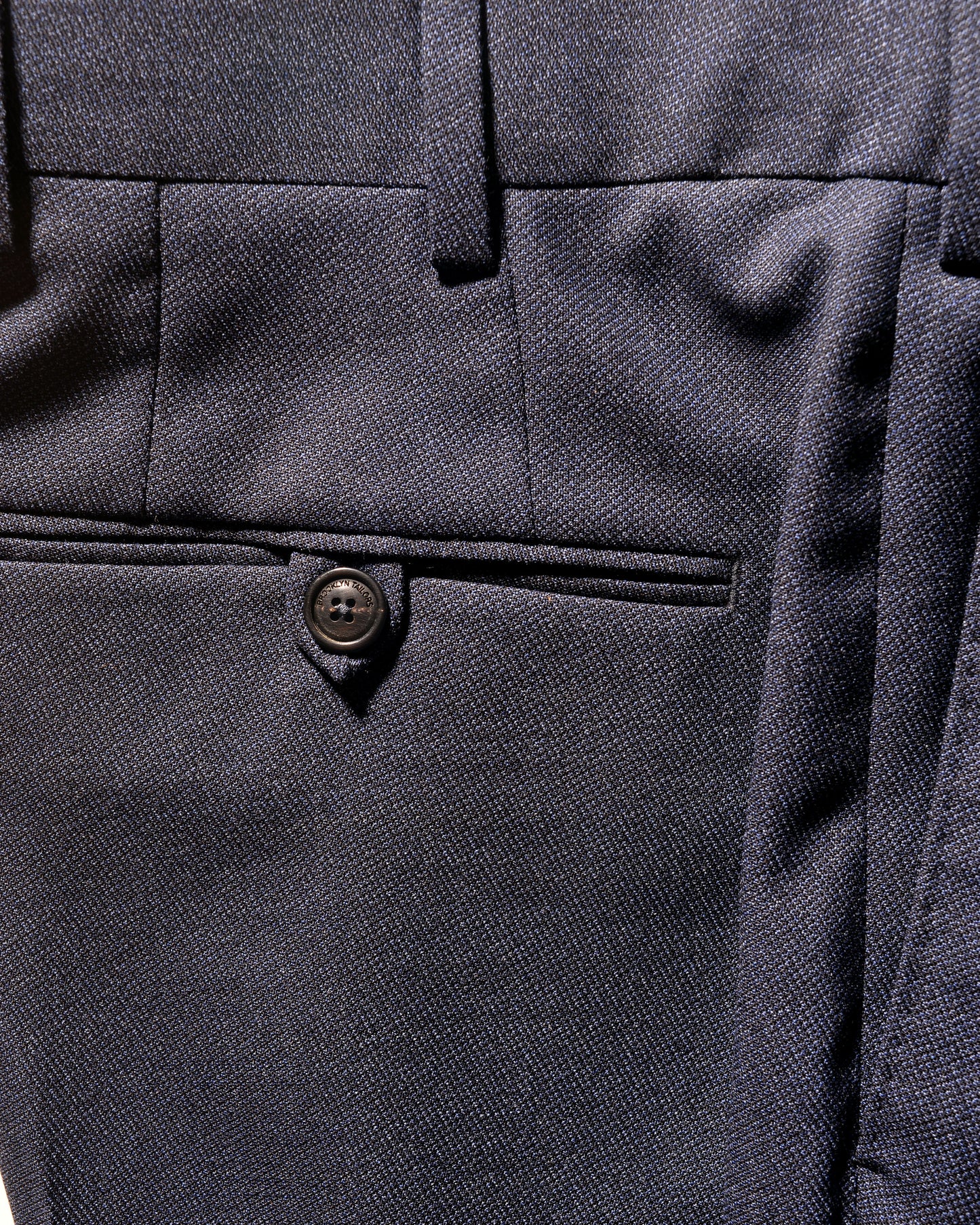 BKT50 Tailored Trousers in Super 130s Twill - Marled Midnight