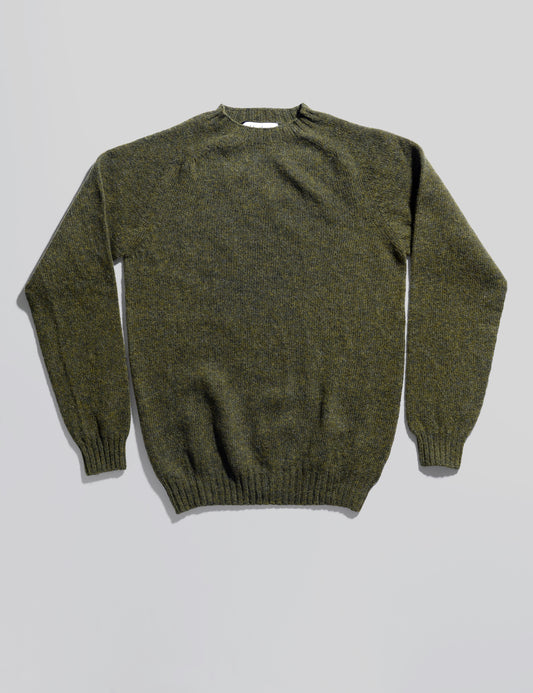 Slim-Fit Shetland Sweater - Scots Pine