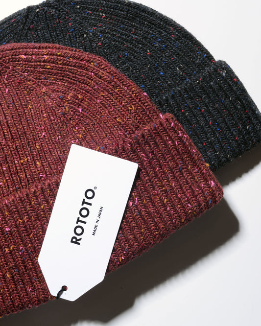 Nep Wool Seamless Beanie - Dark Red