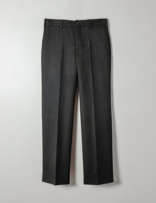 FINAL SALE: BKT36 Straight Leg Trouser in Barathea Wool - Black