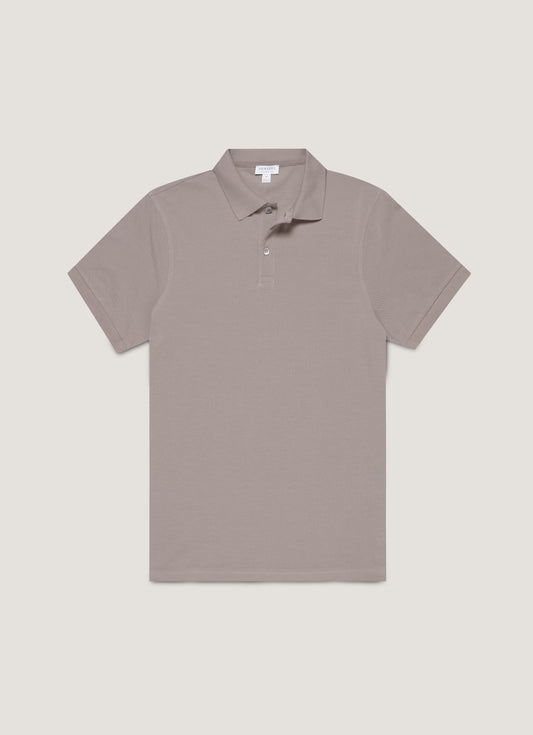 Short Sleeve Pique Polo - Iron Gray