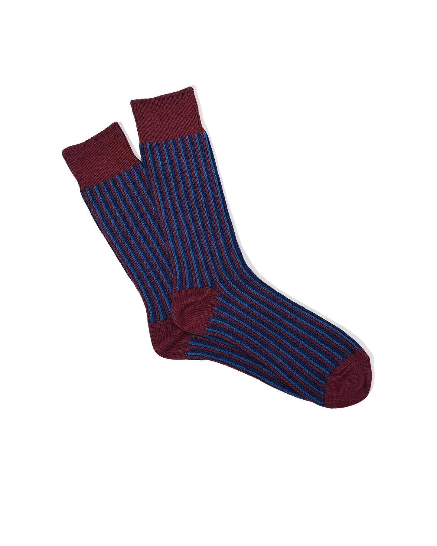 JQ Stripe Crew Socks - Red