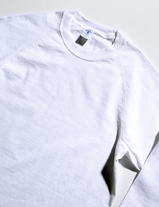 FINAL SALE: Long Sleeve Raglan T-Shirt in Bright White