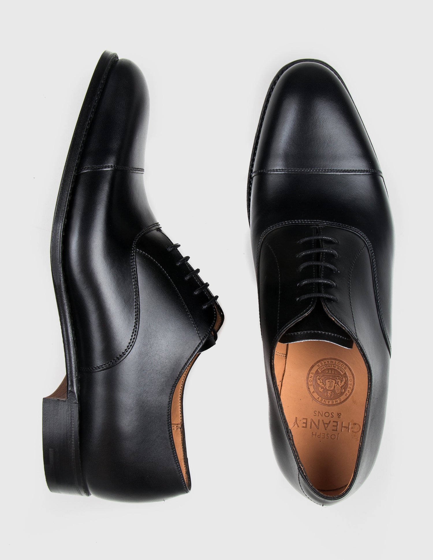 Lime Oxford Shoes in Black Calf Leather Size US 12 Lime Oxford Shoes in Black Calf Leather Size US 12