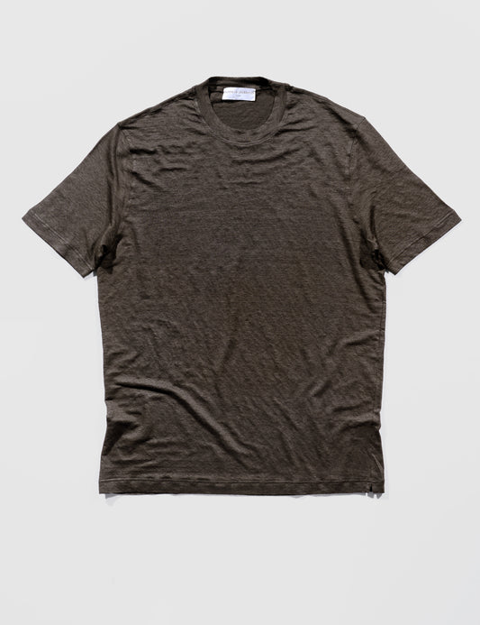 FINAL SALE: Linen Knit Tee - Walnut