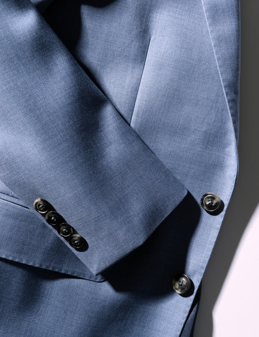BKT50 Tailored Jacket in Heathered Twill - Blue Fog