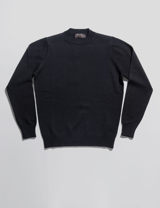 Sturdy Merino Crewneck Sweater - Black