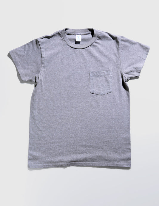 FINAL SALE: 1-Pack Short Sleeve Pocket Tee in Gray Mock Twist