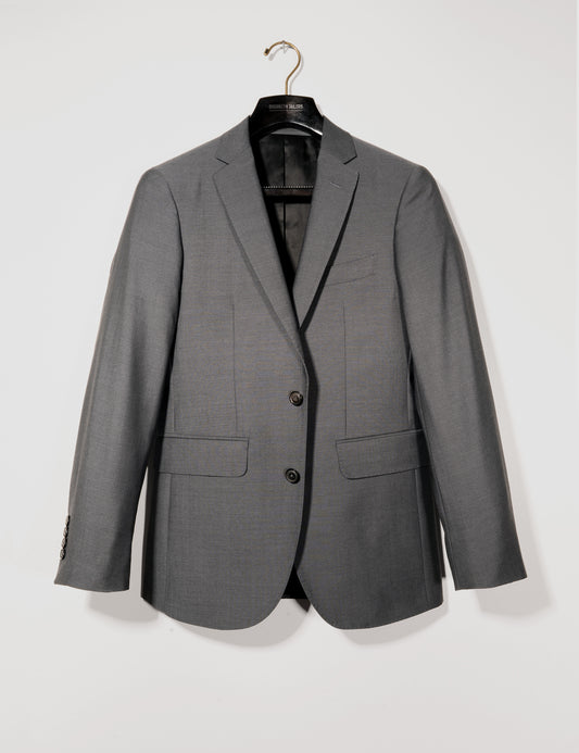 BKT50 Tailored Jacket in Wool Mohair Plainweave - Gunmetal Gray