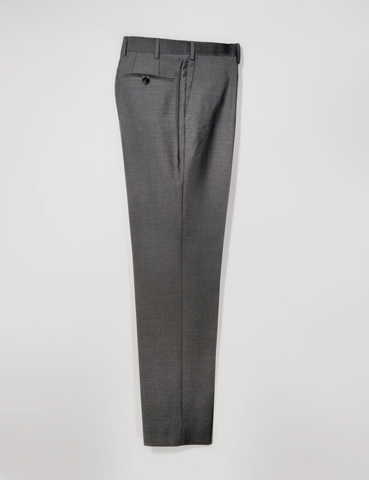 BKT50 Tailored Trousers in Wool Mohair Plainweave - Gunmetal Gray