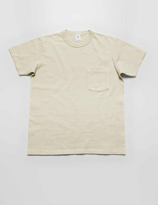 Pigment-Dyed Pocket Tee in Oat Milk