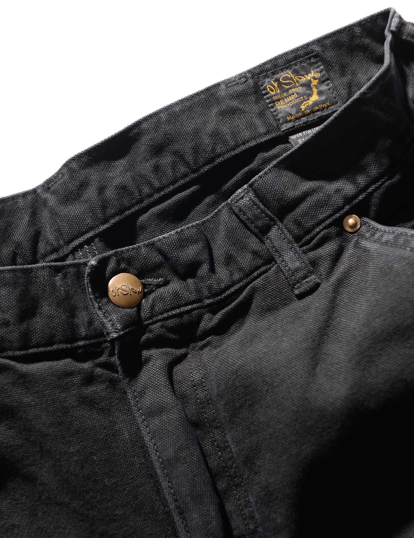 Dad Fit Oxford Painter Pants - Black