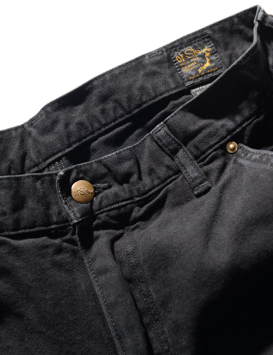 Dad Fit Oxford Painter Pants - Black