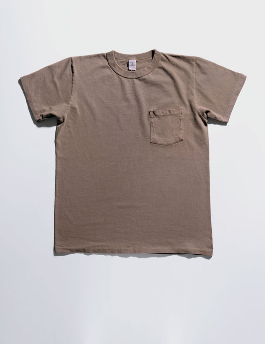 Pigment-Dyed Pocket Tee in Hickory