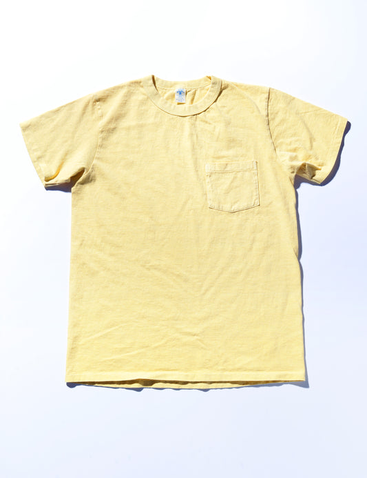 Pigment-Dyed Pocket Tee in Butter