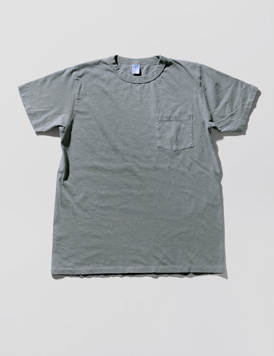Pigment-Dyed Pocket Tee in Gunmetal