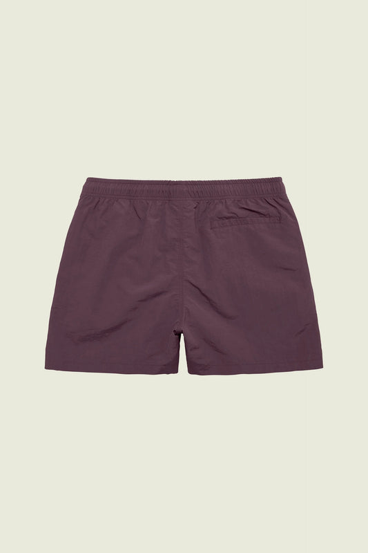 Plum Nylon Swim Shorts