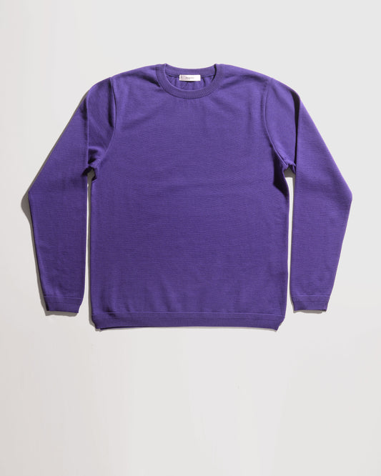Knit Cotton Sweater - Royal