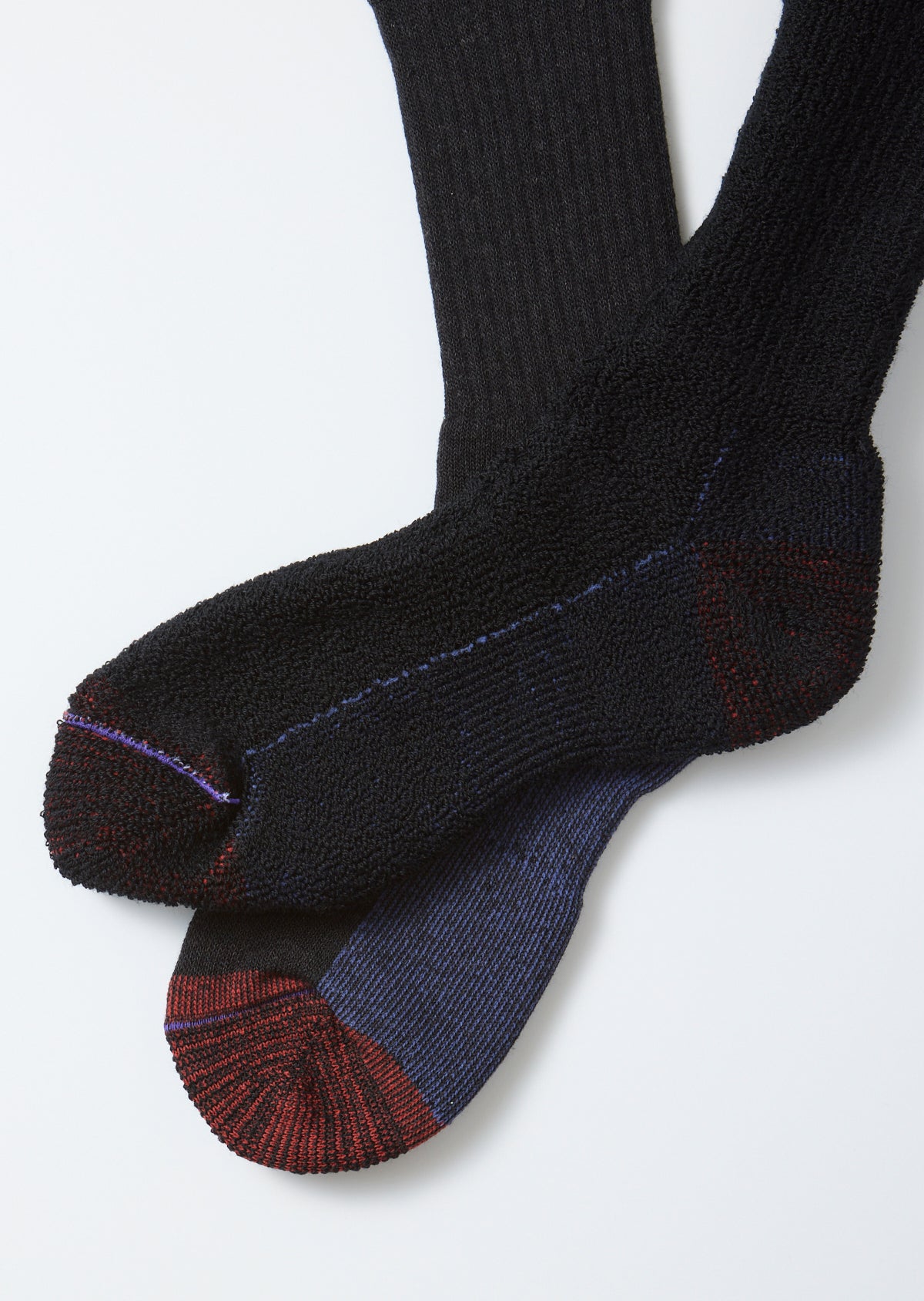 Double Face Merino Pile Socks - Dark Green