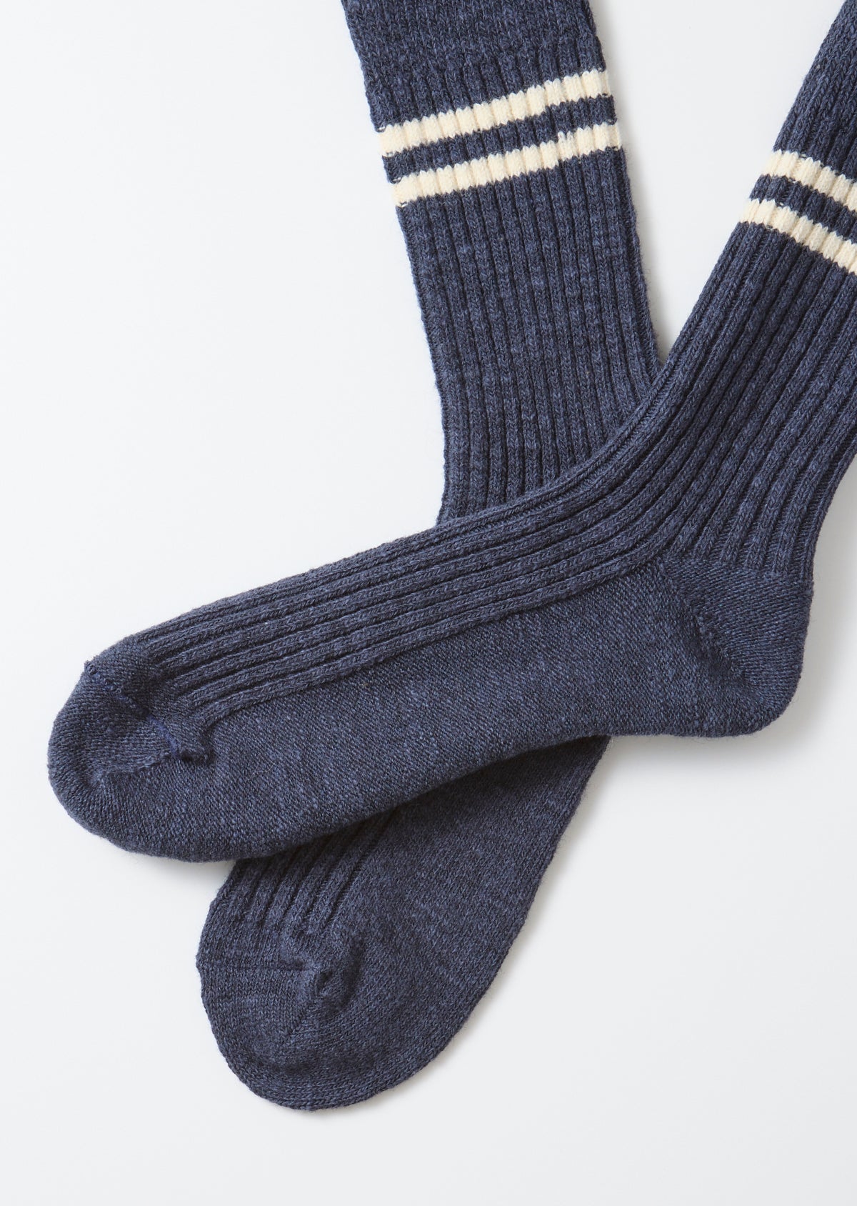 Recycled Cotton/Wool Daily 3-Pack Socks - Navy