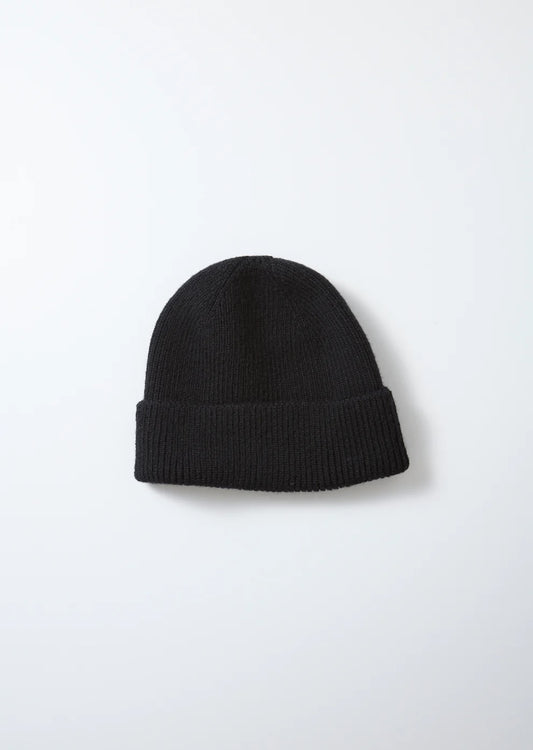 Washable Merino Seamless Beanie - Black