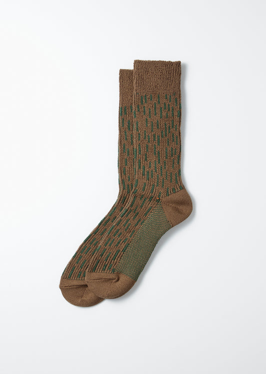 Raindrop Crew Socks -Olive/Green