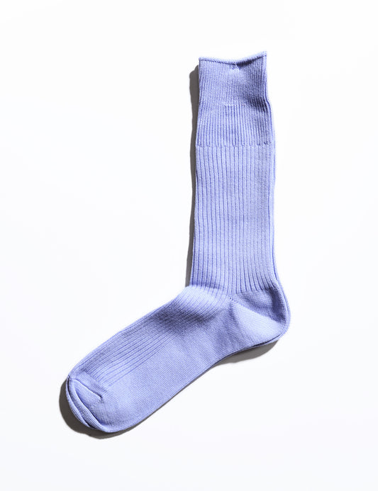 Full length flat shot of Anonymous Ism  Brilliant Crew Socks - Periwinkle