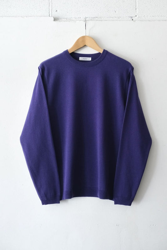 Knit Cotton Sweater - Royal