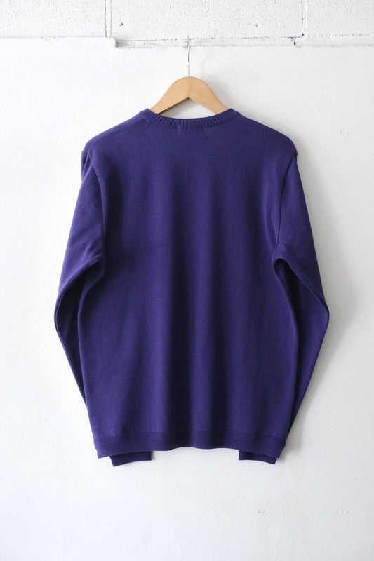 Knit Cotton Sweater - Royal