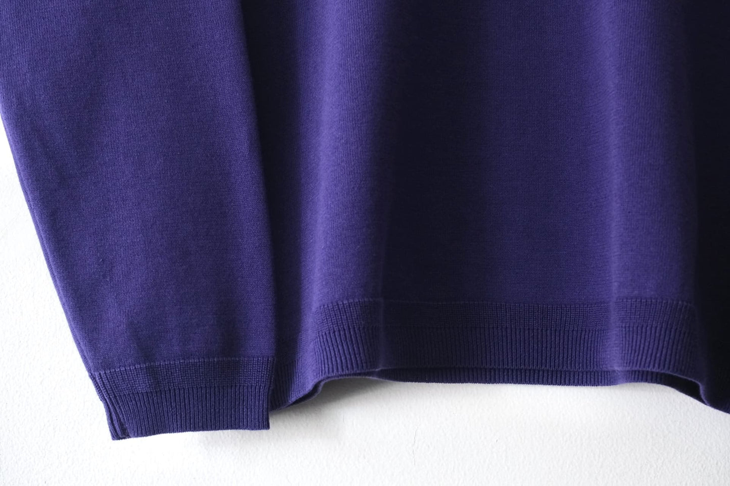 Knit Cotton Sweater - Royal