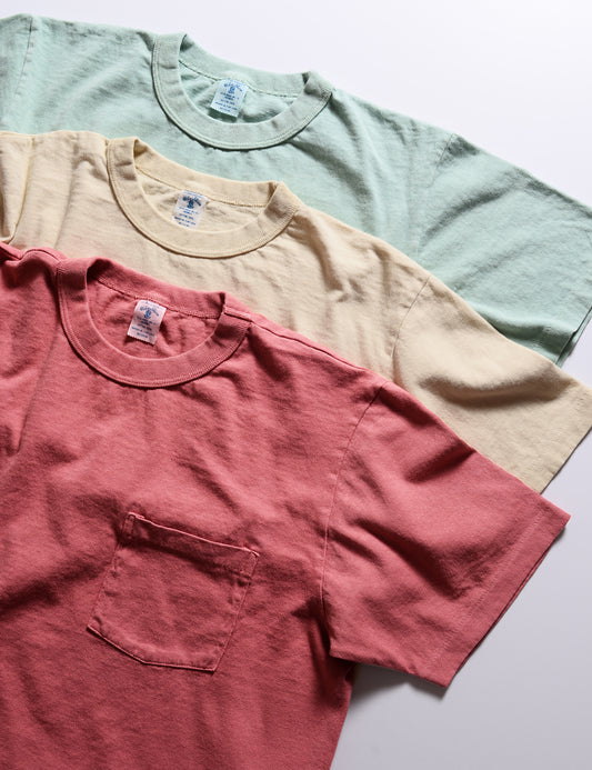 Pigment Pocket Tee in Oat Milk
