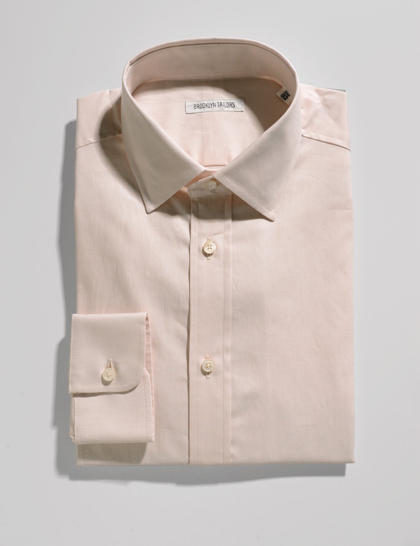 BKT20 Slim Dress Shirt in Pinpoint Oxford - Sand
