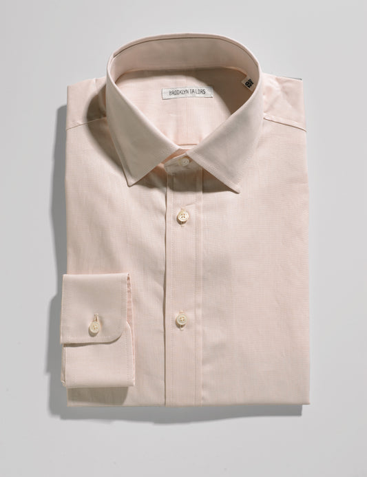 BKT20 Slim Dress Shirt in Pinpoint Oxford - Sand