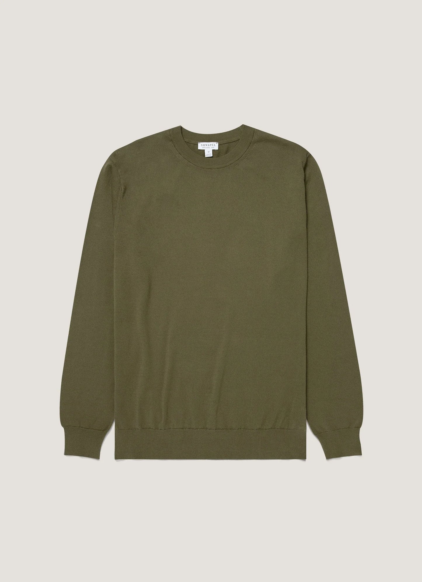 Lightweight Cotton Sweater - Khaki