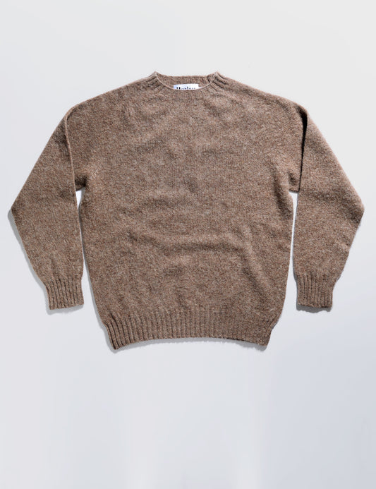 Classic Fit Shaggy Shetland Sweater - Tundra
