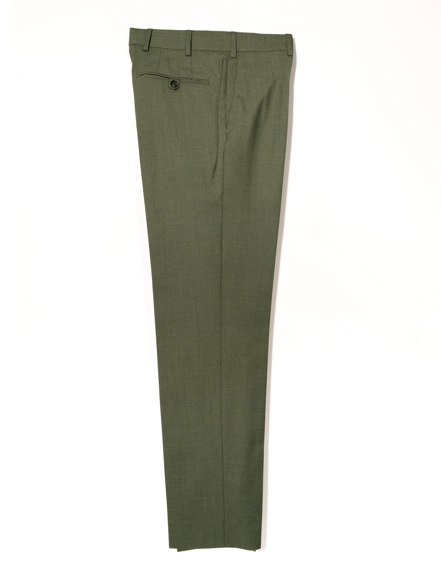 BKT50 Tailored Trousers in 14.5 Micron Mouliné - Agave Green