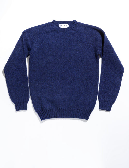 FINAL SALE: Slim-Fit Shetland Sweater - Starnight Blue