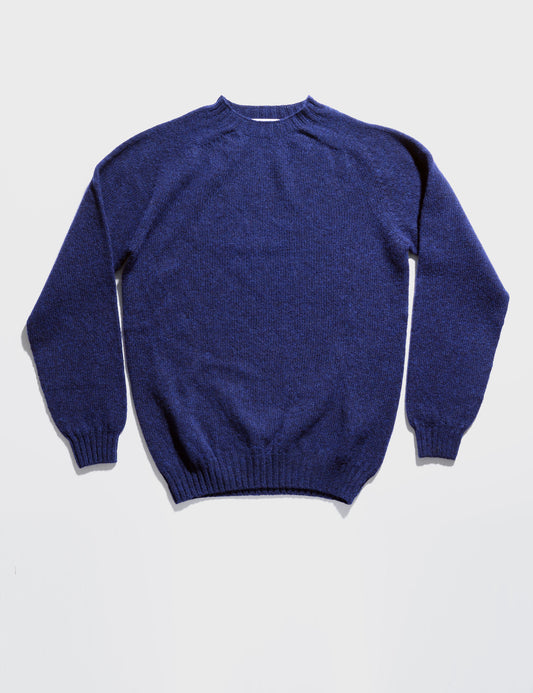 Slim-Fit Shetland Sweater - Night Sky