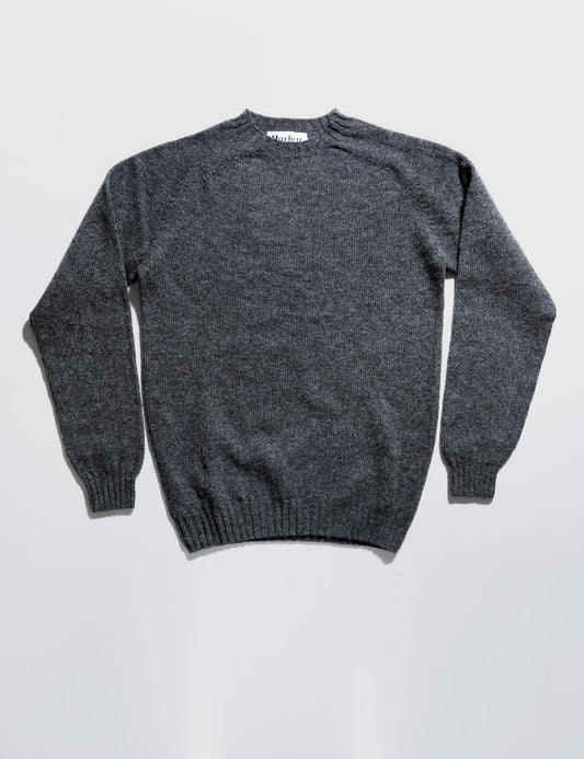 Slim-Fit Shetland Sweater - Basalt Gray