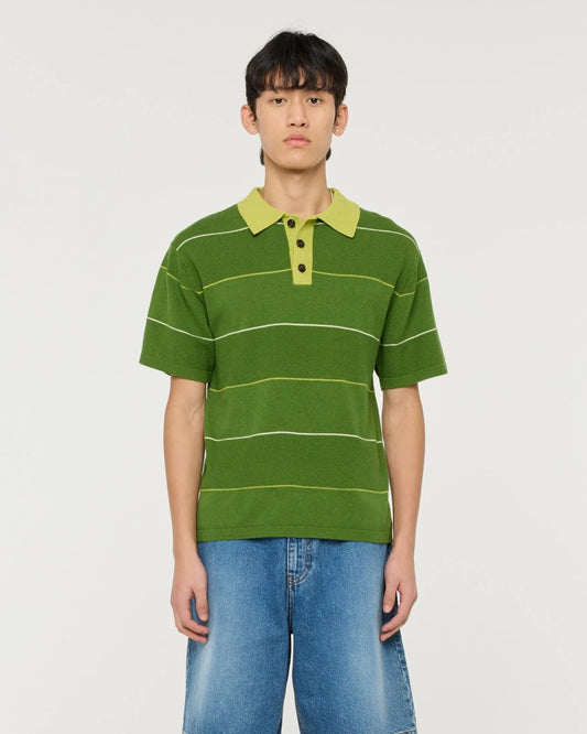 FINAL SALE: Cotton Cashmere Toki Polo - Green