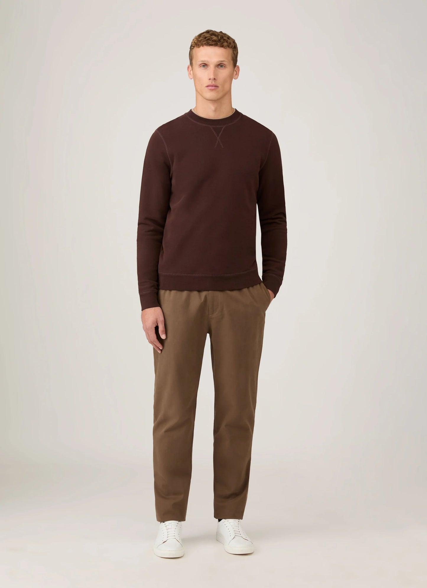 Loopback Sweatshirt in Truffle