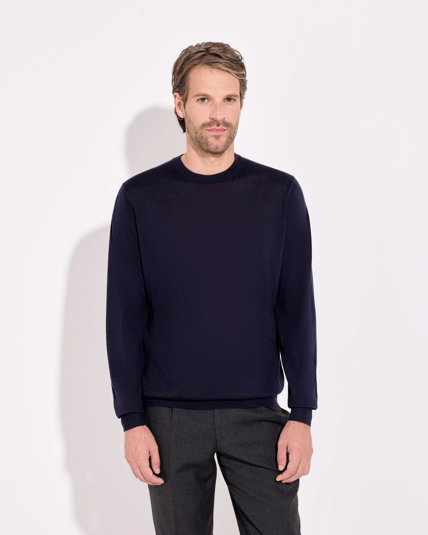 Vintage Merino Crewneck - Bordeaux